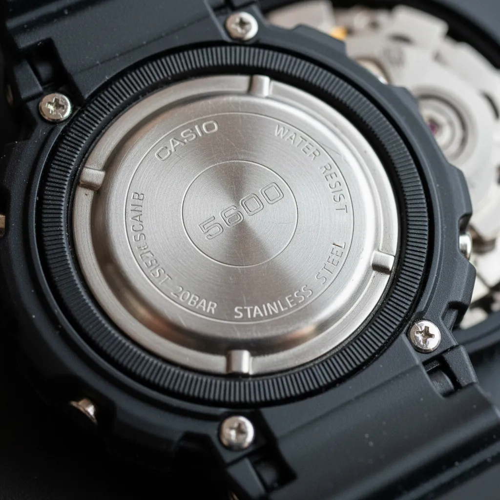 El número de módulo grabado en la tapa trasera es la clave para verificar la autenticidad de cualquier Casio