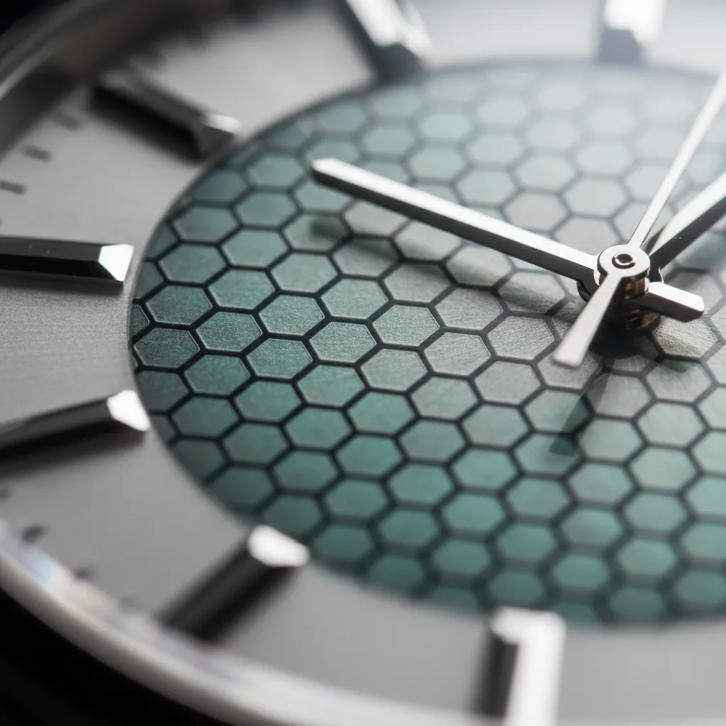 La célula solar del Eco-Drive se oculta bajo la esfera, manteniendo un diseño limpio sin paneles visibles