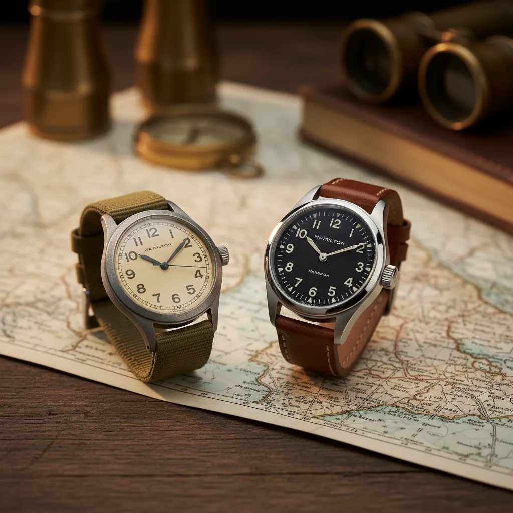 Del ferrocarril a la trinchera: la colección Khaki Field desciende directamente de los cronómetros militares de los años 40