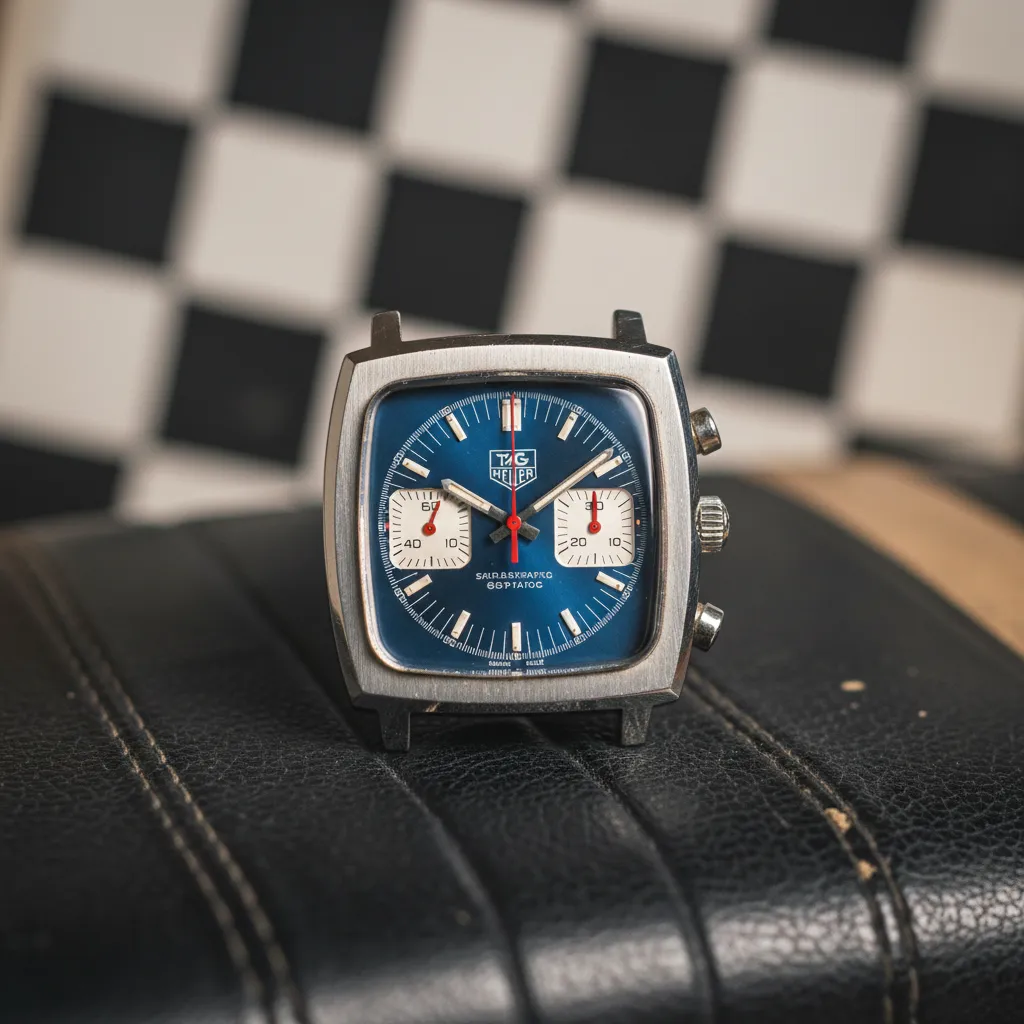 El Monaco conserva su icónica caja cuadrada de 39 mm prácticamente intacta desde 1969