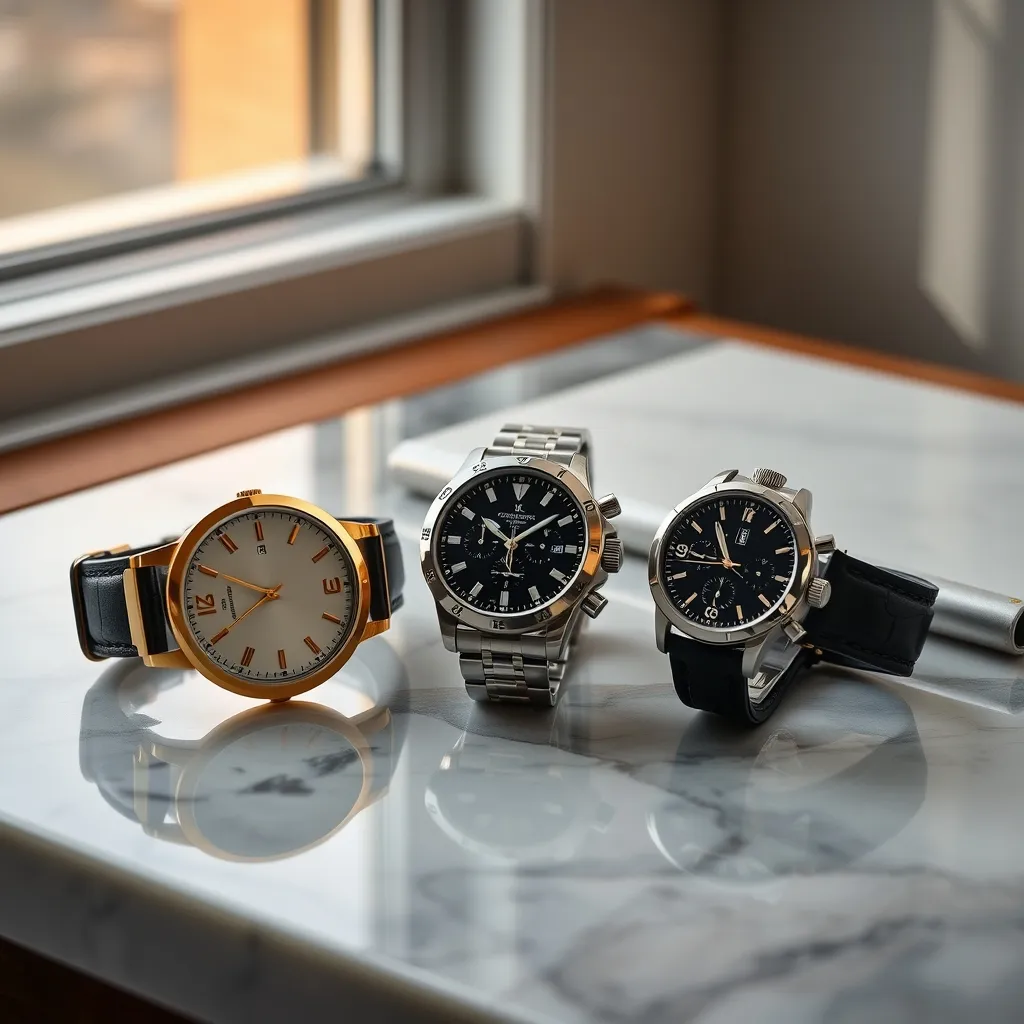 Tres estilos fundamentales del reloj de lujo masculino: vestir, deportivo y aviador, cada uno con su propio carácter