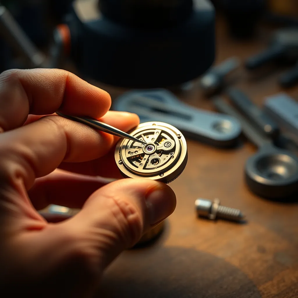 El ensamblaje manual de un calibre automático exige precisión micrométrica y años de formación especializada