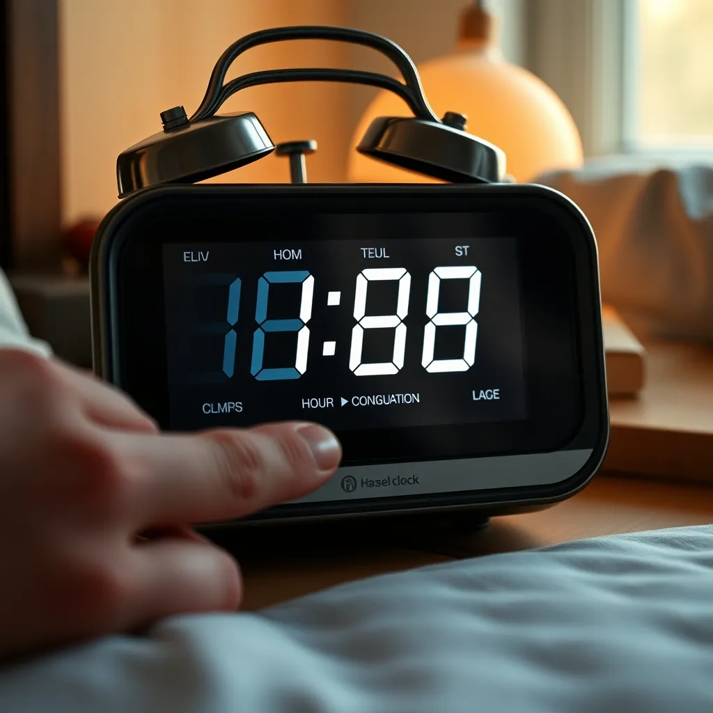 Los dígitos parpadeando indican que el reloj está en modo de ajuste, listo para recibir la hora correcta