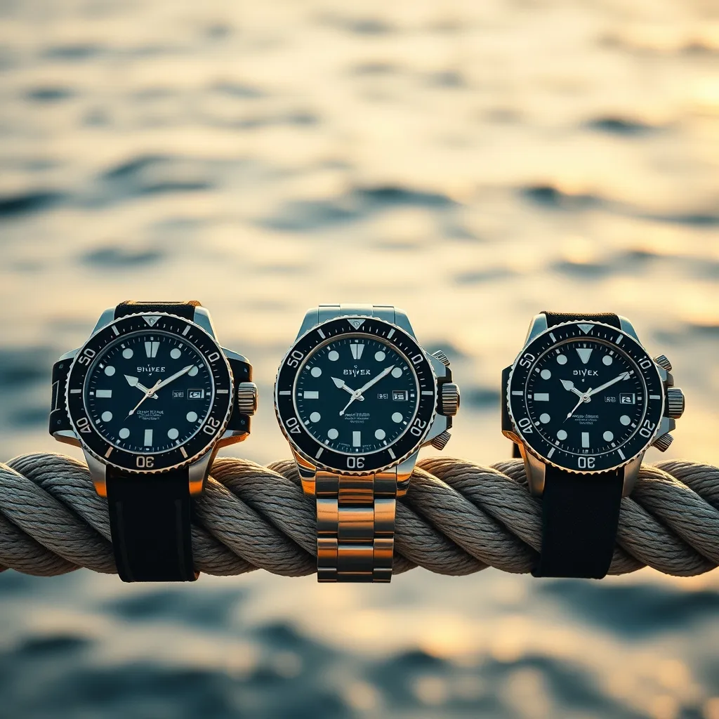 Tres relojes de buceo de distintas gamas: las prestaciones esenciales se mantienen en todos los rangos de precio