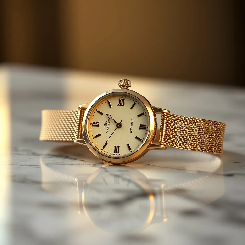 Los modelos Cyma de señora en oro con pulsera de malla están viviendo un resurgimiento entre coleccionistas