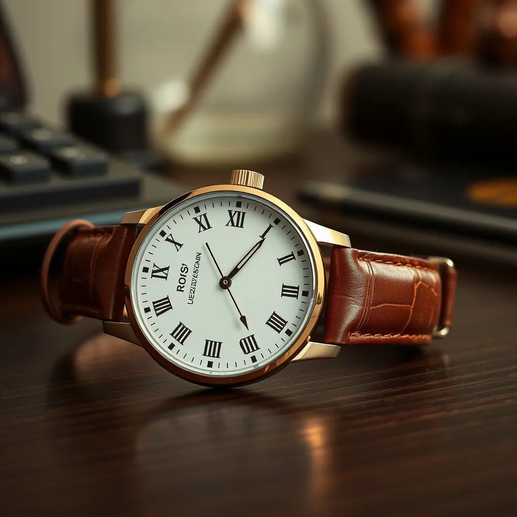 Los índices romanos y la esfera blanca son señas de identidad del reloj clásico masculino por excelencia