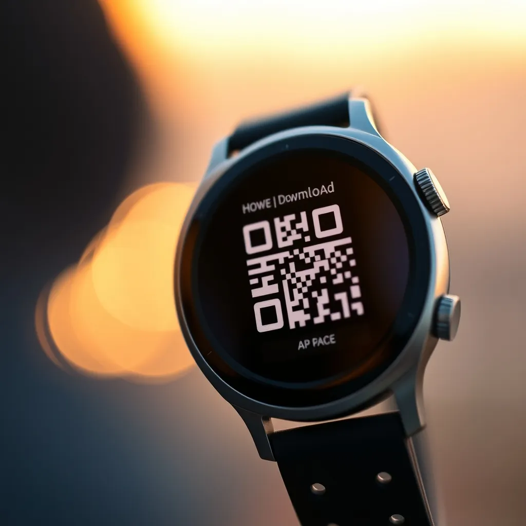 El código QR del reloj es la forma más rápida de encontrar la aplicación correcta para tu modelo