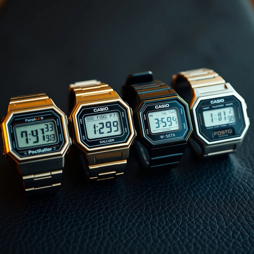 Los modelos clásicos de Casio comparten una distribución de 4 botones que facilita un ajuste uniforme en todos ellos