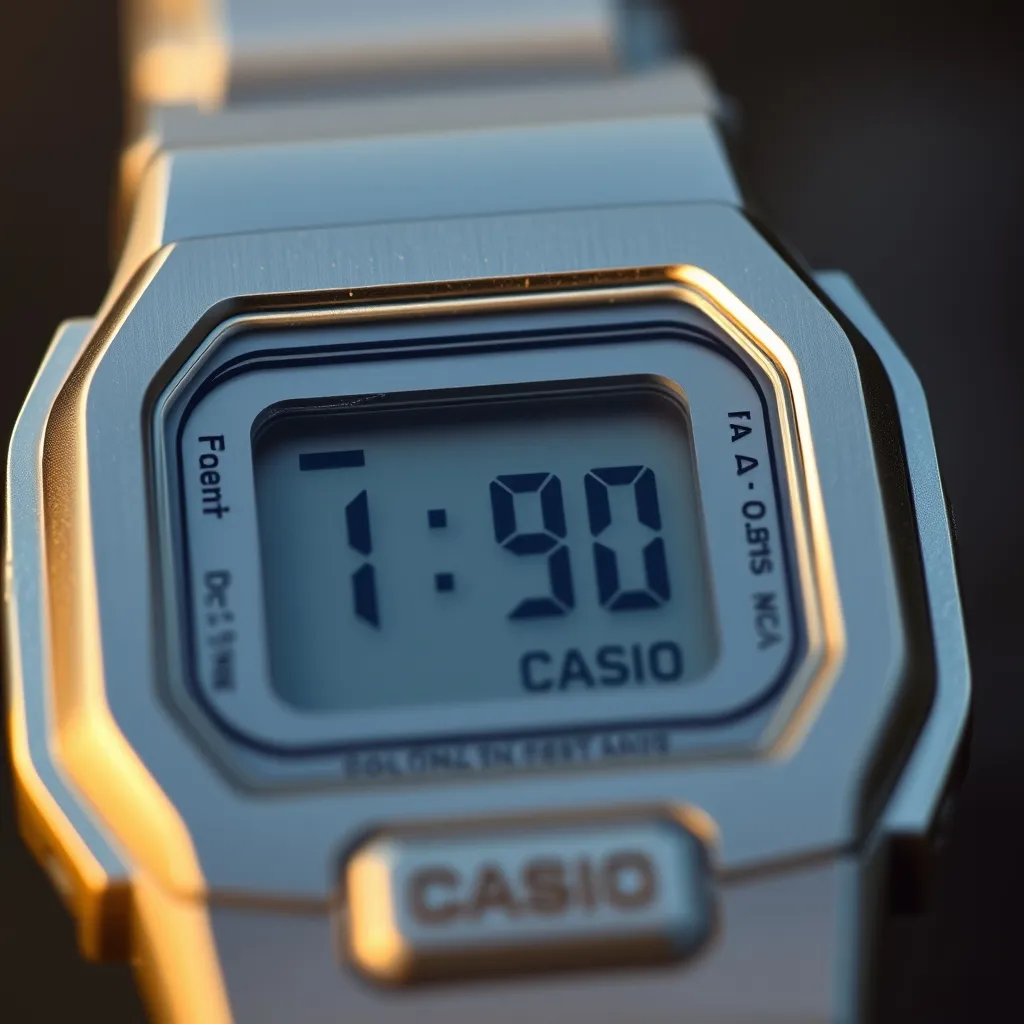 Detalle de los cuatro botones de un Casio digital: la clave para dominar cualquier ajuste de hora