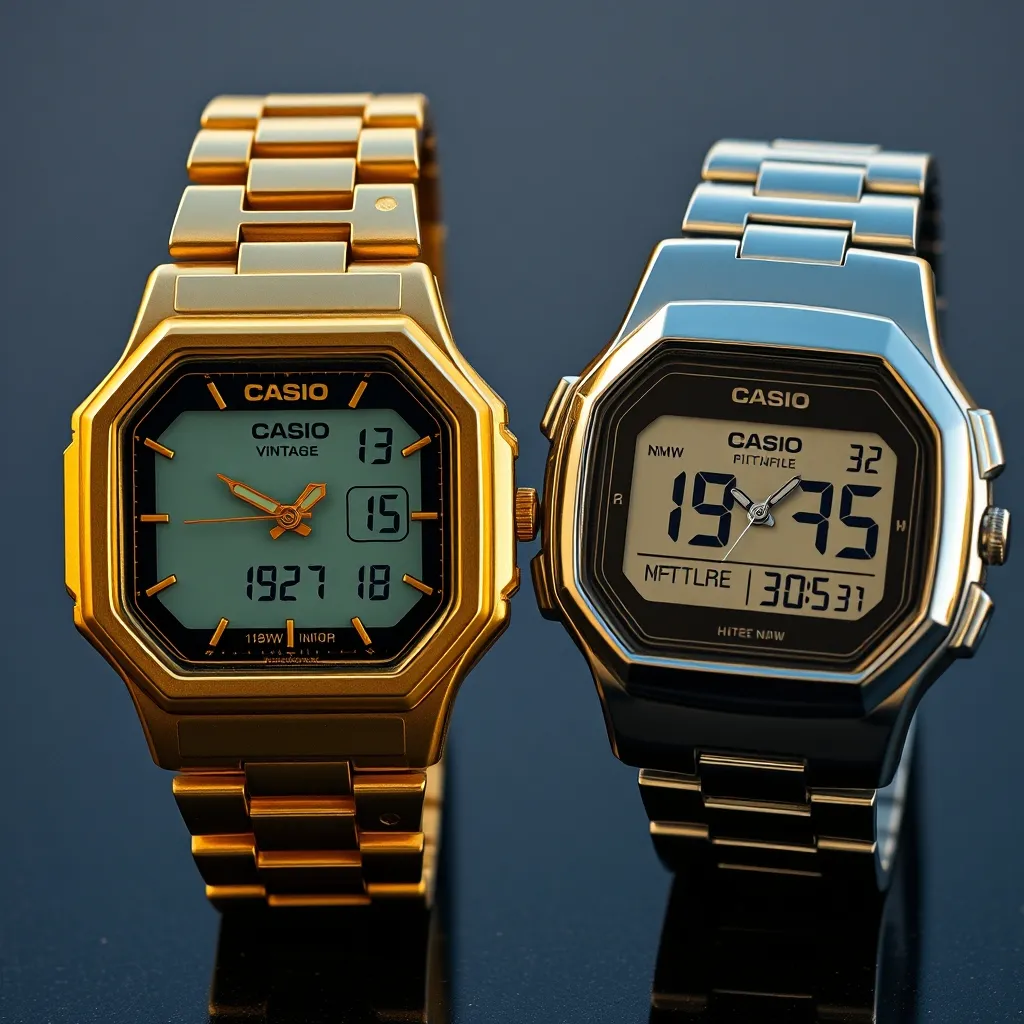 Casio Vintage e Illuminator comparten el mismo procedimiento de 4 botones para el ajuste horario