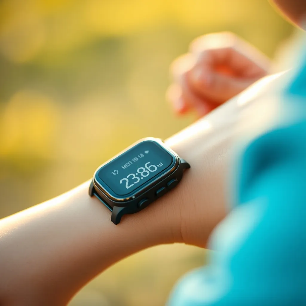 La pantalla de la pulsera ColaCao muestra la hora, los pasos diarios y las calorías quemadas de un vistazo