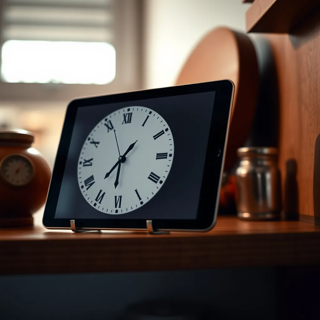 Una tableta reutilizada como reloj de pared analógico: solución decorativa por menos de lo que cuesta una pila de botón
