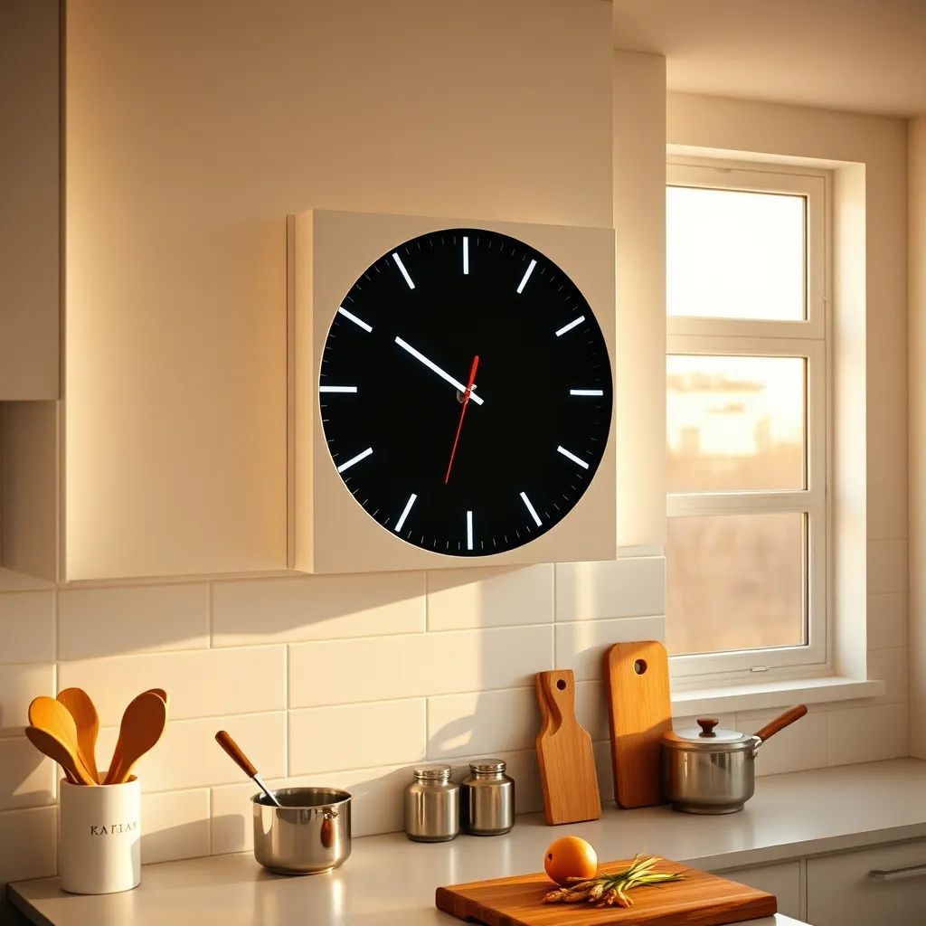 En la cocina, un reloj LED con temporizador visible a distancia resulta un aliado imprescindible para controlar tiempos de cocción