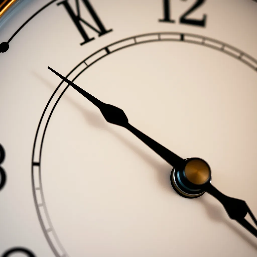 Las agujas del reloj de pared: la aguja horaria, minutera y segundera forman el trío básico de la terminología relojera