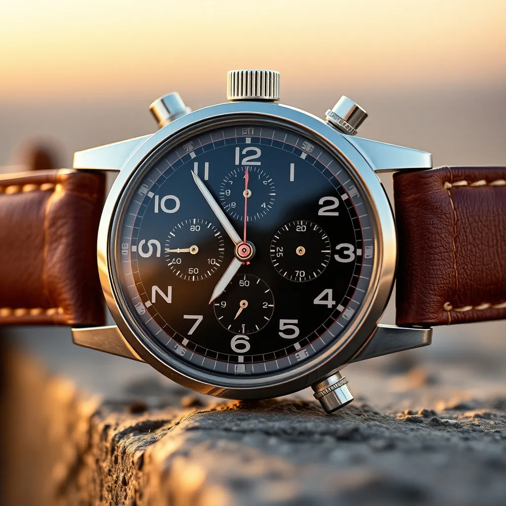 El Racer Pilot Chronograph es uno de los diseños más logrados de la marca, con clara inspiración aeronáutica