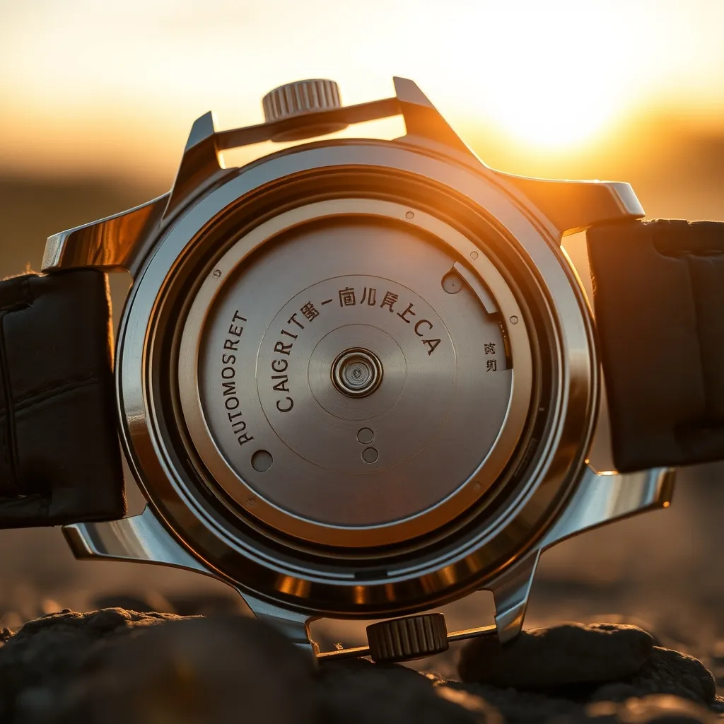 El calibre 46943 de Orient, visible al abrir el fondo de caja, es una de las claves para verificar la autenticidad de cualquier pieza vintage