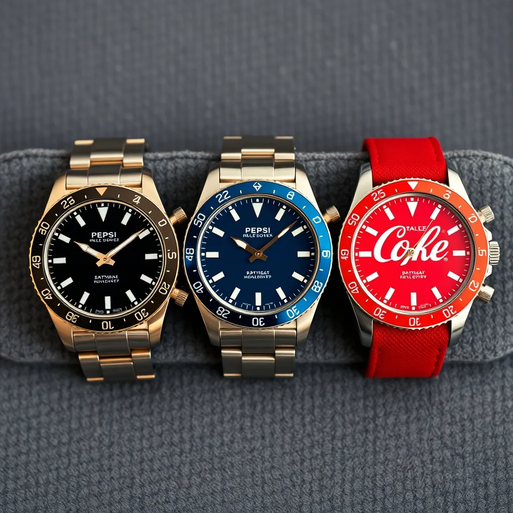 Los esquemas de color del bisel GMT más populares: Pepsi, Batman y Coca-Cola, cada uno con su personalidad